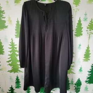 Lucky Brand Pleaded Neckline Dress.